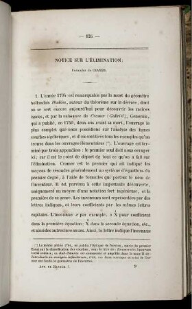 Note sur l´élimination.