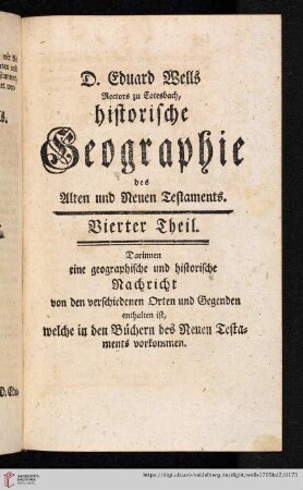 Vierter Theil