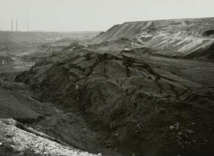 Braunkohleabbau, Tagebau Hirschfelde (Kopalnia Turoszów), Rutschung 1924