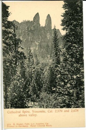 Yosemite. Cathedral Spire, Yosemite, Cal.