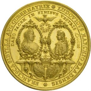 Medaille auf den Rastatter Frieden 1714