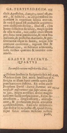 Gradus Decimus-Quartus Ex consideratione misericordiae Dei