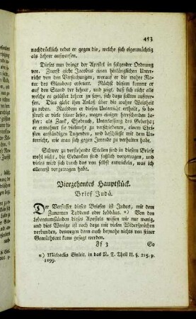 Vierzehentes Hauptstück. Brief Judä.