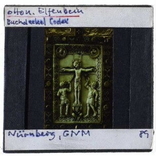 unbekannt, Codex Aureus Epternacensis,Echternacher Meister, Elfenbein des Codex Aureus
