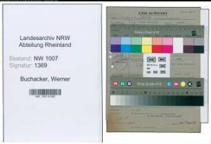 Entnazifizierung Werner Buchacker , geb. 30.05.1902 (Geschaeftsfuehrer)