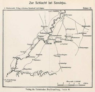 Skizze 22. Zur Schlacht bei Sandepu