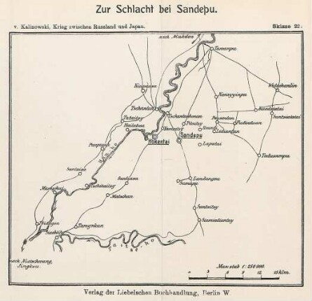 Skizze 22. Zur Schlacht bei Sandepu