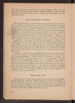 Das Kommando Gärtnerei