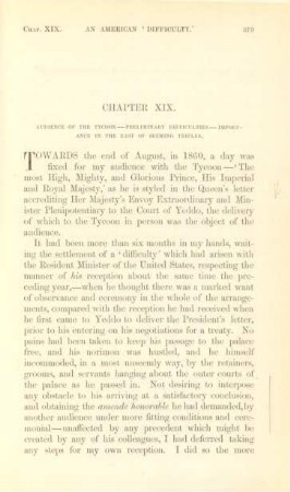 Chapter XIX. Audience of the Tycoon - Preliminary difficulties - importance ....