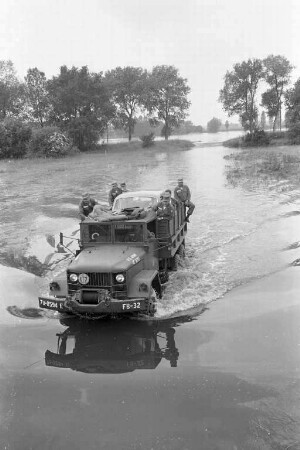 Hochwasser des Rheins.