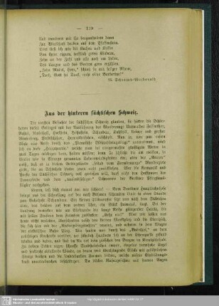 Aus der hinteren sächsischen Schweiz