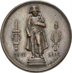 Medaille auf die Wiederaufstellung der Statue Napoleons auf der Vendome Säule 1833