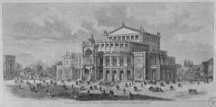 Dresden, Opernhaus von Osten
