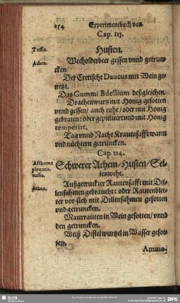 Cap. 113. Husten