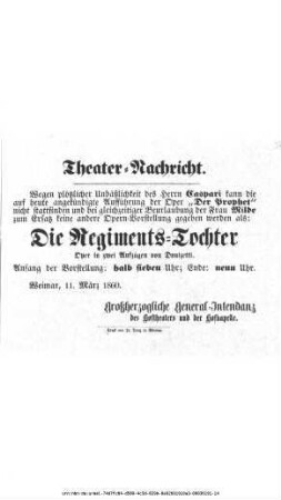 Die Regiments-Tochter