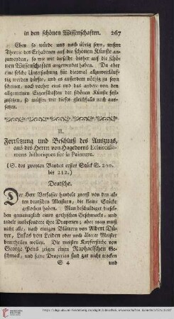 2: Fortsetzung und Beschluss des Auszugs, aus des Herrn von Hagedorns Eclaircissémens historiques sur la Peinture