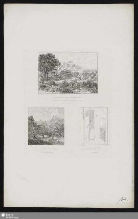 Landschaft: Eigene Coposition / Der Gebirgsmorgen / Die Aufwärterin
