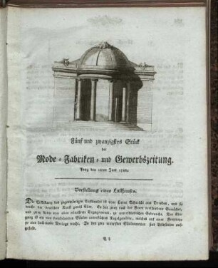 Fünf und zwanzigstes Stück. Prag den 18ten Juni 1788.