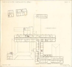 Fischer, Theodor; Bad Kissingen; Kurhaus-Hotel - Grundriss 1. OG