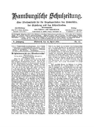 Religionsunterricht oder Moralunterricht? : (Fortsetzung und Schluß)