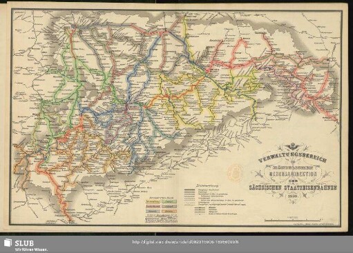 Verwaltungsbereich der Königlichen Generaldirektion der Sächsischen Staatseisenbahnen 1899