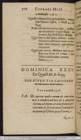 Dominica XXXV. Ex Quaest. 88. & seqq.