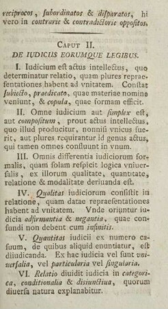 Caput II. De iudiciis eorumque legibus.
