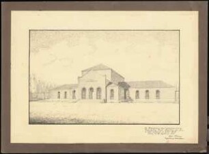 Krematorium: Perspektivische Ansicht