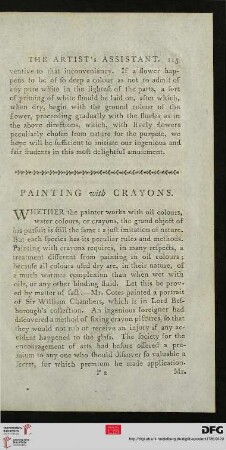 Painting with crayons