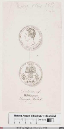 Bildnis Arthur Wellesley Wellington, 1814 1. Duke of
