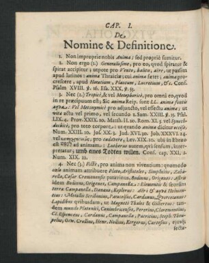 Cap. I. De Nomine & Definitione.
