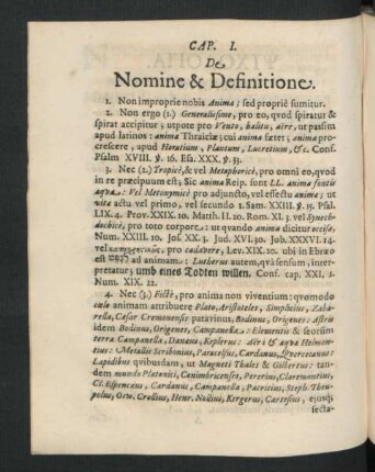 Cap. I. De Nomine & Definitione.