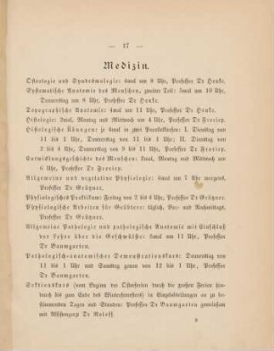 17-20, Medizin