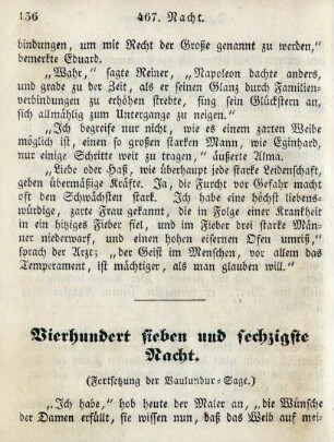 Vierhundert sieben und sechzigste Nacht