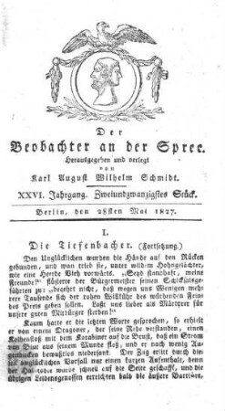 22. Stueck, 28. Mai 1827