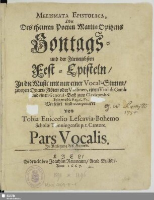 Pars Vocalis.