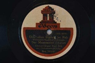 Über allen Gipfeln ist Ruh : Wanderers Nachtlied [D 768] / (Schubert)