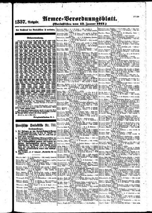1337.Ausgabe. Samstag, 13. Januar 1917