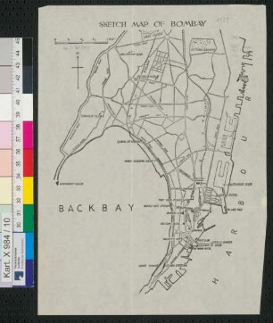 Sketch map of Bombay