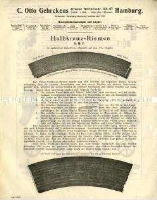 Halbkreuz-Riemen / Halbkreuz-Riemtrieb