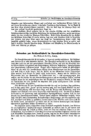 Gedanken zur Anschaulichkeit im Sprachlehrer-Unterricht