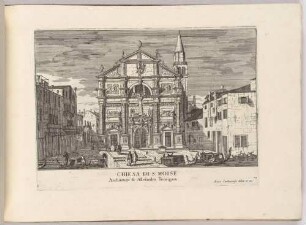 Chiesa di San Moisè (Die Kirche San Moisè in Venedig, Bl. 14 der Folge "Le Fabriche, e Vedute di Venetia")