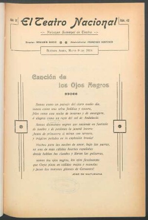 Canción de los ojos negros