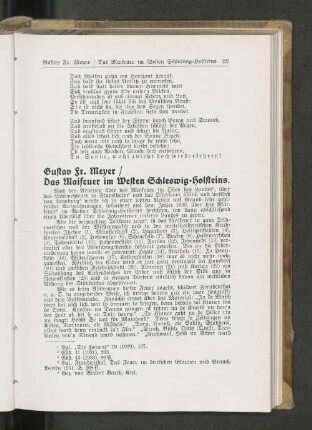 Das Maifeuer im Westen Schleswig=Holsteins.