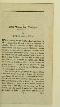 1. Beschaffenheit desselben