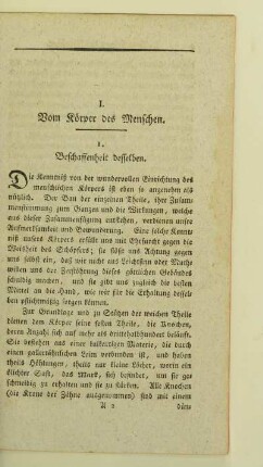 1. Beschaffenheit desselben