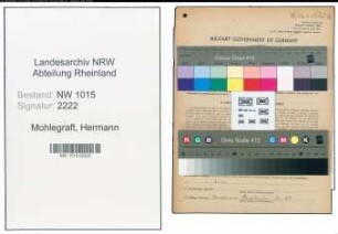 Entnazifizierung Hermann Mohlegraft , geb. 12.02.1901 (Kaufmann)