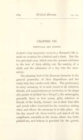 Chapter VII. Festivals and feasts