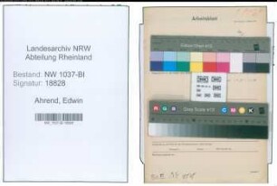 Entnazifizierung Edwin Ahrend , geb. 02.01.1901 (Justizassistent)