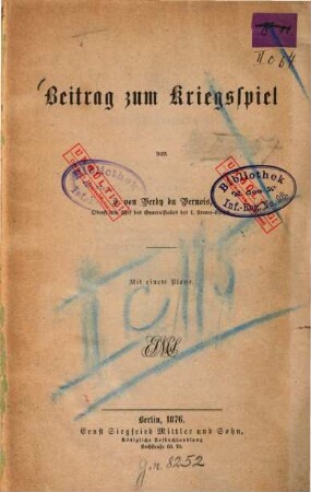 Beitrag zum Kriegsspiel